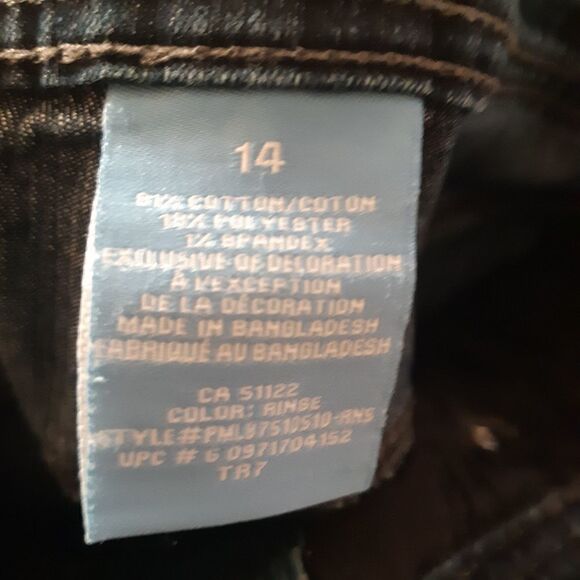 Pennars size 14 Womans Dark Wash Blue Jean Capris - Picture 12 of 13